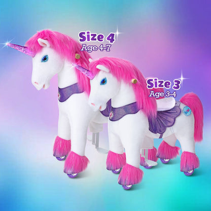 Pink Unicorn Model Y Ride on Toy - 4-7 Years