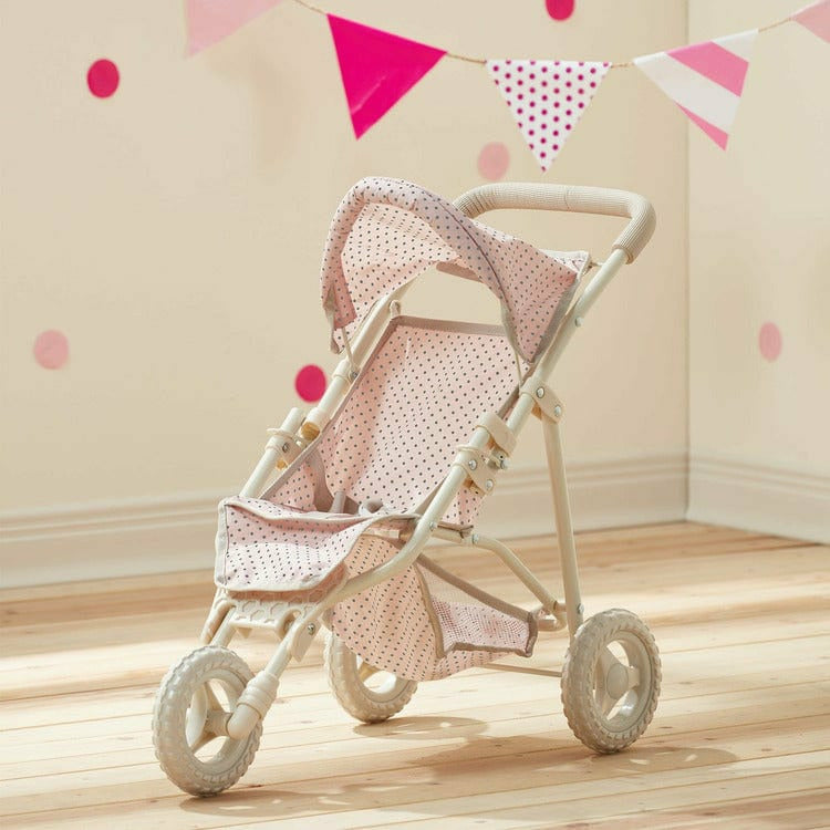 Polka Dots Princess Baby Doll Jogging Stroller - Pink
