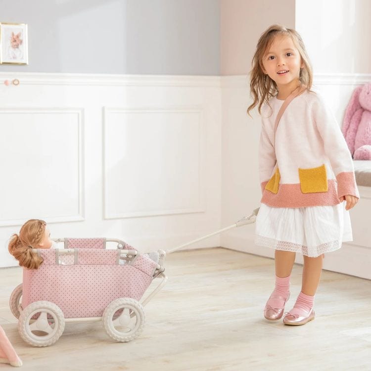 Polka Dots Princess Baby Doll Wagon