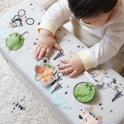 Rolling Along Square Interactive Chair - Neutral
