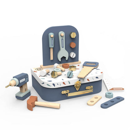 Wood Pretend Play Toolkit with Suitcase