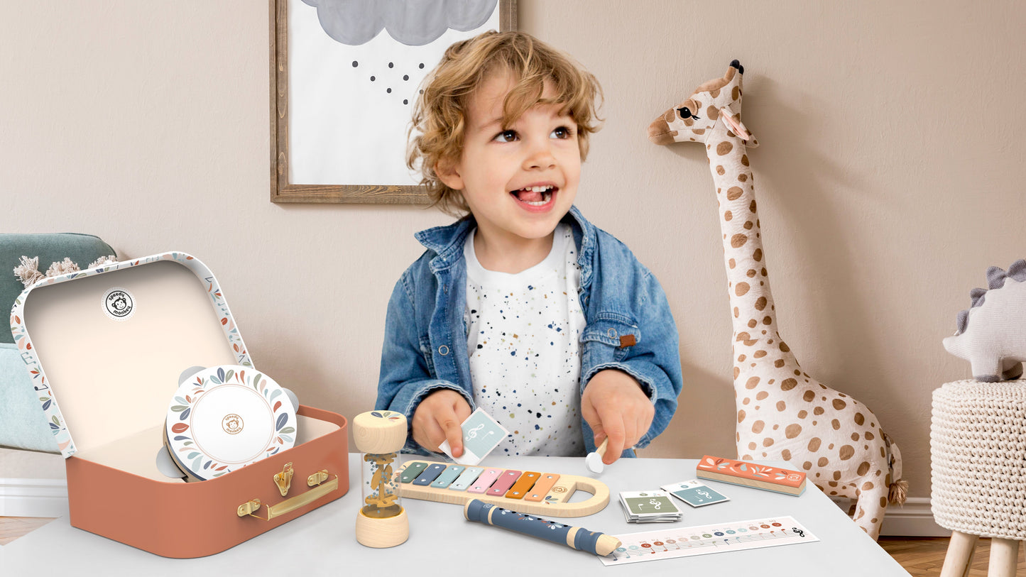 Set of 5 Wooden Musical Instruments
