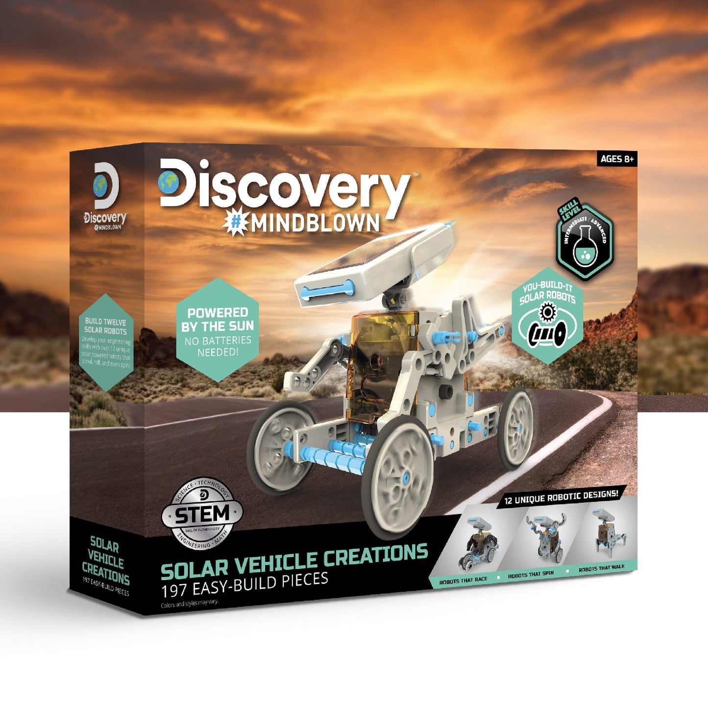 Solar Vehicle Creation Easy-Build Kit - 197 Pieces