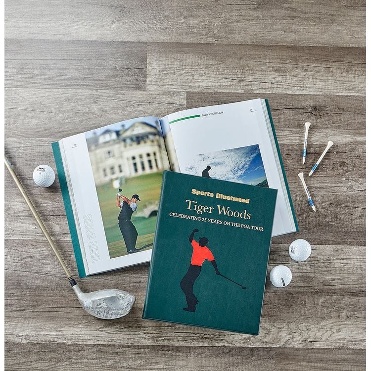 Sports Illustrated Tiger Woods 25 Year Special Edition Leather Book