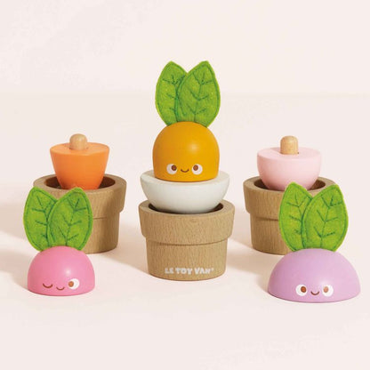 Stacking Wooden Veggies - 9 Pieces