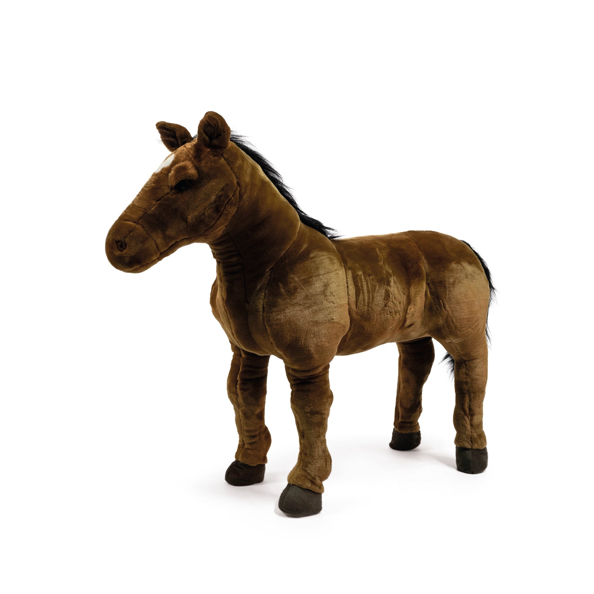 Standing Brown Horse Plush - 31.5"
