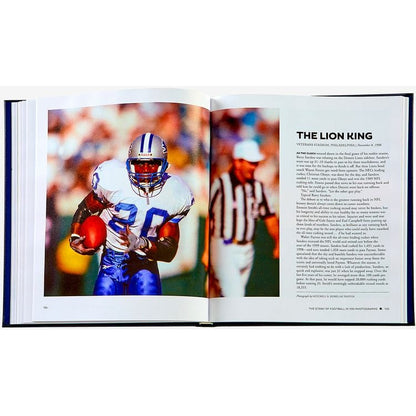 "The Story of Football in 100 Photographs" Book by Sports Illustrated - Navy