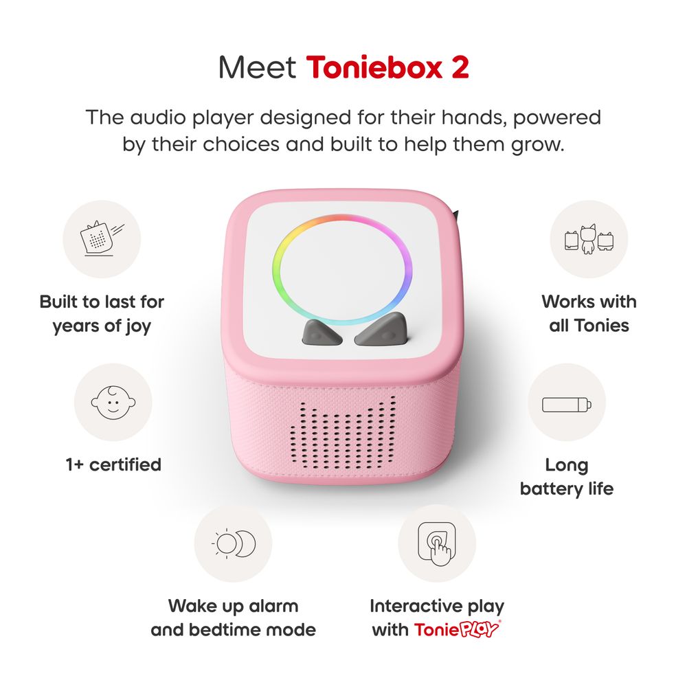 Tonies Disney Winnie the Pooh Toniebox 2 Play Set - Cloud Pink
