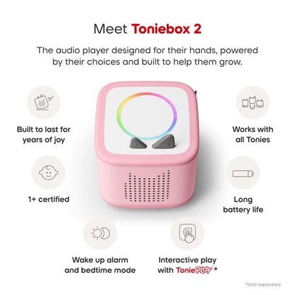 Tonies Playtime Puppy Toniebox 2 Starter Set - Cloud Pink