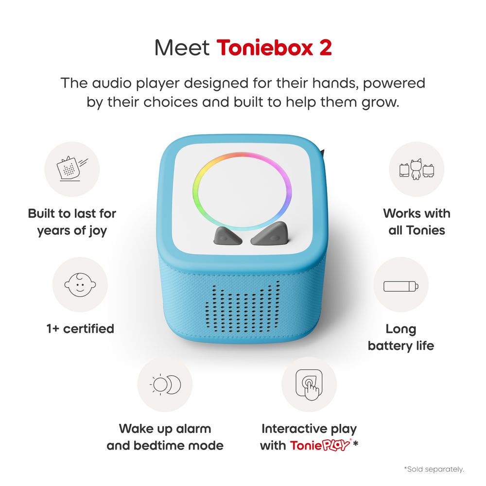 Tonies Playtime Puppy Toniebox 2 Starter Set - Sky Blue