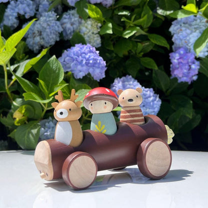 Wooden Timber Taxi Toy