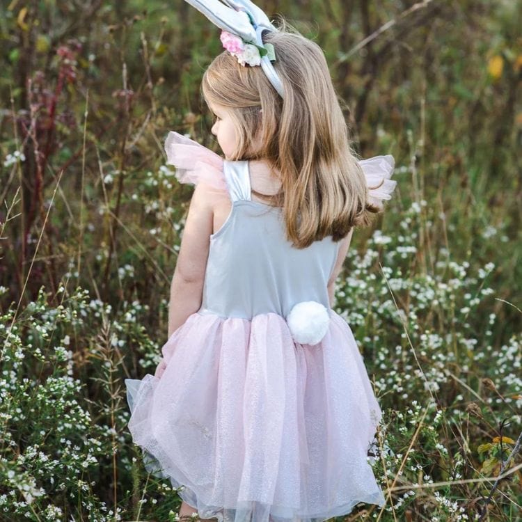 Woodland Bunny Dress & Headpiece - Size 5-6 Years