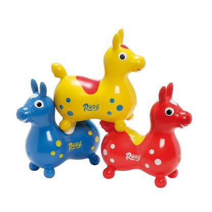 Yellow Rody Horse Inflatable Bouncer Ride-on